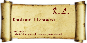 Kastner Lizandra névjegykártya